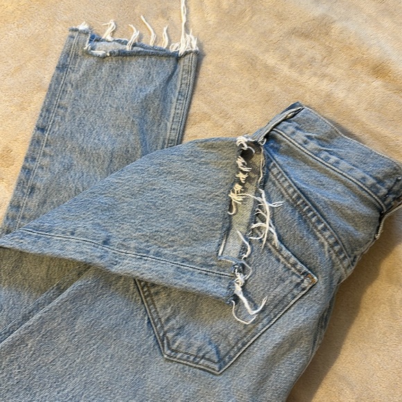 AGOLDE Riley Crop in Zephyr - Picture 4 of 8